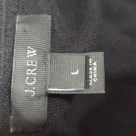 J.Crew Black Cotton Viscose Button Front Cardigan Sweater Size L Classic - Picture 9 of 12